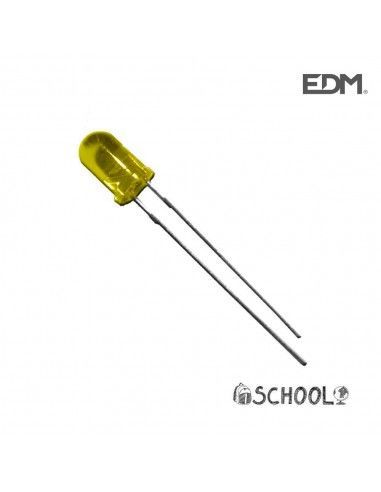 Diodo led amarillo 5mm (manualidades) 1,9v