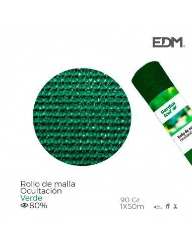 Rollo malla verde 80% 90gr 1x50mts