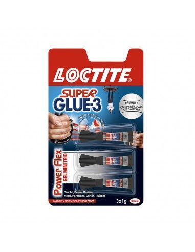 Loctite mini trio power flex 3x1g  super glue