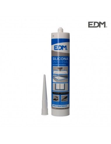 Silicona universal blanca edm acida  antimoho  280ml l-061219